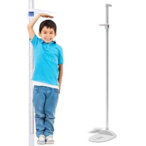 Richmoon WeighI 8021 Portable 210cm 2.1M Adult Children’s Height Measuring Rod Height Stadiometer Base Baby Scales Metal