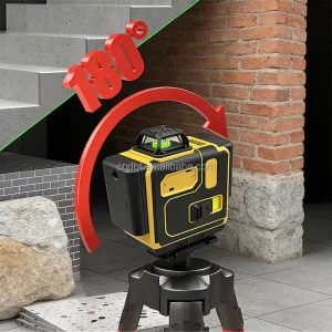 Rotary Laser Level 16 Line Green Cross 360 Industrial DIY Grade Automatic Self Leveling Cross Line Laser Levels Battery Power