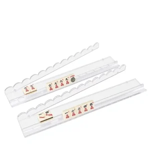 Royal Holy Acrylic Jewish Mahjong Rack and Tape Ruler with Magnetic Wave Design