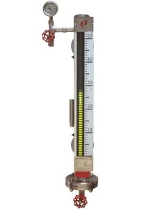 Rs485 Alarm Diesel Fuel Tank Magnetic Flap Level Meter 4 20mA Remote Side mounted Magnetic Flap Level Gauge for Fire Water Tank