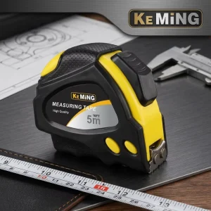 Rubber Auto Lock Measuring Tape Retractable 3m 10m Steel Imperial and Metric Scale Tape Measure Hand Tools