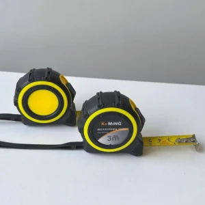 Rubber Coated Tape Measure Customized Hand Tool Carbon Steel TPR and ABS Tape Measures