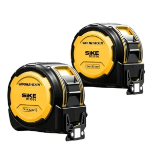 Rubberized ABS Shockproof Shell Tape Measure Slide Button Self Lock Industrial Measuring Tool