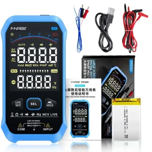 S1 Smart Digital Multimeter 9999counts AC DC Voltage Resistance Capacitance Diode NCV Hz Live Wire Color Display Tester