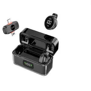 S30 Mini Wireless Lavalier Microphone 2.4G Magnetic Charging Case C Active Noise Cancellation for Live Streaming TikTok Vlogging