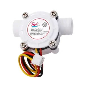S402C DC24V Hall Effect Turbine Pulse Output G3/8” Liquid Water Flow Sensor 0.5-10L Plastic Flowmeter for Dispenser