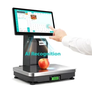 S800 Commercial Adhesive Label Print Weigh Scale Fruit Vegetable Pos Ai Weighing Scale for Supermarket