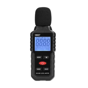 S8607 Digital Sound Level Meter Noise Tester Sound Detector Decible Monitor 30-130dB Audio Measuring Instrument Alarm Decibel