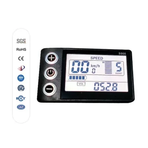 S866 Electric Bicycle Computer Meter 24V 36V 48V Lcd Display Control Panel Wireless Bicycle Accessories Speedometer Odometer