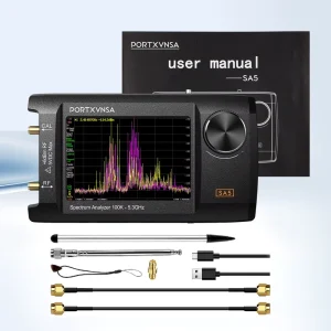 SA5 Multifunctional Handheld Spectrum Analyzer High Frequency Analyzer 100k 5.3GHz 2 in 1 Signal Generator Built
