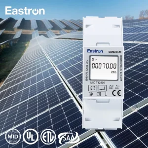 SDM230-M LCD Display MID CE Certified for Solar Monitoring Single Phase 100A Direct Connected Smart Electric Meter