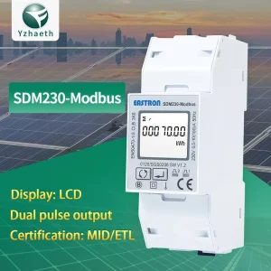 SDM230 Modbus Solar Single Phase Smart Electricity Meter Modbus Eastron Digital Energy Meter Modbus