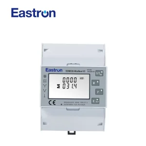 SDM630 Modbus V2 Three Phase 100A Direct DIN Rail Energy Meter RS485 Modbus Bi directional Meter for Solar Power Meter