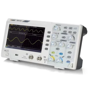 SDS1102 100MHz 2 Channel Digital Oscilloscopes Z Bandwidth 1GS/s High Accuracy