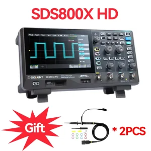 SDS804X HD SDS814X HD SDS824X HD 4 Channel 70 200 MHz 2 GSa/s Mini Handle Digital Oscilloscope