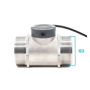 SEA Dijiang ZJSUS DN50 Stainless Steel Flow Sensor Paddle Wheel Turbine Flow Meter for Aquarium Water Flow Measure Rate 60 1100L