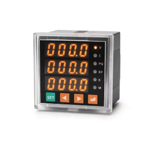 SEM1220 48×48 Digital Display Electric Power Meter LED Panel Meter for Power Monitoring and Cabinet Installation