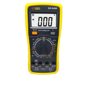 SH-8490 Digital Multimeter ABS Large LCD Display Multi Function High Precision for Electrical Measurement Industrial