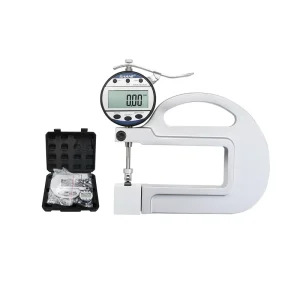SHAHE 0-10mm 0.01mm Digital Thickness Gauge with Roller Insert Electronic Thickness Gauge