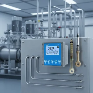 SJG 2083CS High Range 0.00%~17.98% 20.01%~39.07% HCl Online Acid Alkaline Concentration Meter OEM for Chemical Industry