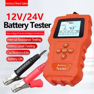 SKYFAVOR BT200 Universal 6V 30V Battery Tester 1.5% Accuracy for Lead Acid CCA Capacity Load Testing Cranking System Truck