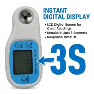 SKZ1019 Handheld Brix Refractometer OEM Digital Display Automatic Power Off for Food Beverage Honey Sugar Test