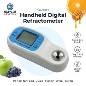 SKZ1019 Digital Brix Meter 185g Lightweight Compact 3s Reading for Fruit Juice Sugar Honey Concentration Test