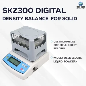 SKZ300A Electronic Lab Solid Tester Precious Metal Density Meter Densitometer High Accuracy for Rubber Plastic Glass Testing