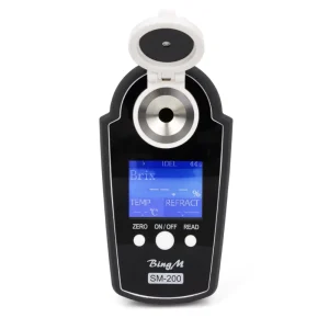 SM 200 Handheld Brix Refractometer 0~58% Calibration Tool for Jam Jelly Candy Confectionery Sugar Control Meter