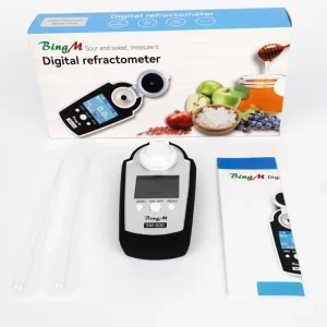 SM 600 Automatic Digital Abbe Refractometer 0-95% Brix Meter Handheld Color LCD 0.2% Accuracy Soft Drink Syrup Manufacturers