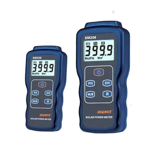 SM206 Solar Power Meter 0.1-3999 W/m² Digital Solar Radiation Tester LCD Display for PV Panel Solar Energy Measurement