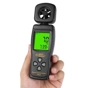SMART SENSOR AS816 Anemometer Measuring Wind Speed Instrument Handheld Digital Anemometer