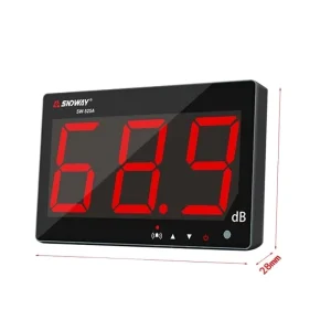 SNDWAY Digital Sound Level Meter 30 to 130db Large LCD Wall Hanging Type Decibel Noise Meter for Restaurant Indoor/office/home
