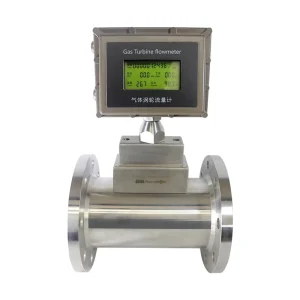 SS316L Digital Gas Air Turbine Flowmeter Local Display High Accuracy +/ 1% Flange Connectivity OEM Customizable Flow