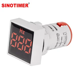 ST17Hz Square Frequency Meter 20-75Hz Monitoring 5 Color Options LED Display Frequency Indicator Frequency Monitor 22mm Hole