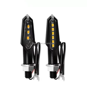 STAR WING Premium 6+3LED Double Sided Motorcycle Indicators High Intensity Lighting for Safety & Customization