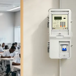 STS Single Phase Keypad Prepaid Energy Meter LoRa Communication 250A Max Current Remote On/Off Class 1 Measurement Accuracy