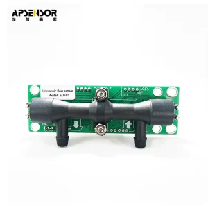 SUF05 High Accuracy Ultrasonic Flow Sensor 0-5L/min Digital Micro Flow Meter with UART Output DC 5V 12V for Medical Equipment