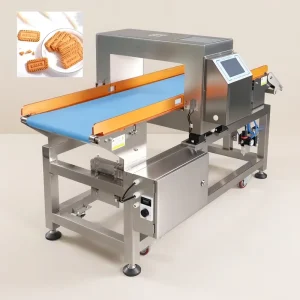 SUS304 Stainless Steel Food Metal Detector for Frozen Food Vegetable Processing Line with Stop on Detect Alarm