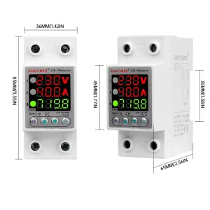 SVP 719 AC Adjustable Self Resetting Voltage Current Meter AC220V40A Intelligent Over Under Voltage Protector Power Meter