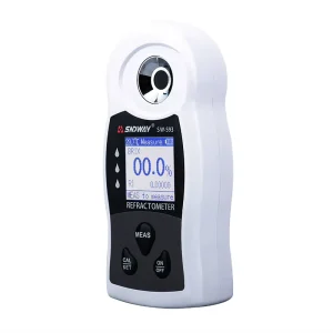 SW-593 Sugar Brix Meter Digital Refractometer 2 in 1 Measure for Sugar Concentration and Refractive Index
