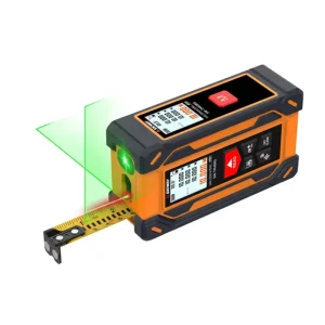 SW-TM40RG 4-in-1 Multi-function Laser Rangfinder Laser Distance Measurer Meter with Tape and Green Level Manual Tape