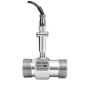 SY Digital Stainless Steel Turbine Flow Meter DN40 DN50 Liquid Oil Diesel Fuel Water 4 20mA 1 Inch Pulse Sensor OEM
