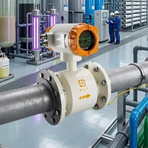 SY LD Custom Logo Portable Handheld Tri Clamp Wall Mounted Electromagnetic Flow Meter for Tank Level 220V Smart Monitoring