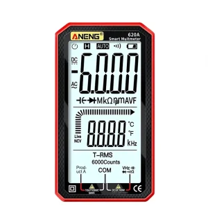 Safety Equipment Ultra-thin Full-Screen Intelligent Cordless Battery-Powered Anti-Slip Grip Digital Multimeter Automatic