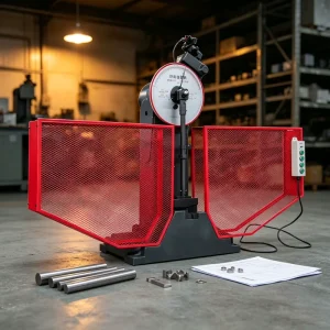 Safety Mesh Protection Pendulum Impact Tester 0-999999 Energy Range Metal Material Testing Machine