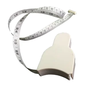 Safety Waist Tape Measure 4.9 Feet Retractable 150cm Fiberglass Blade Imperial Measurement Body Measuring