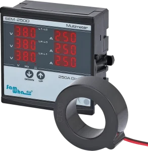 Samwha Dsp SEM-250D Three Phase Multifunction Panel Power Meter