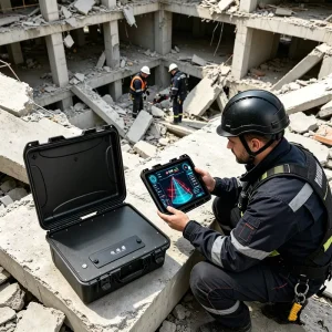 Seismic Disaster Search Tool UWB Radar Life Detector High Accuracy Vital Sign Detection Building Collapse Rubble Victim Finder