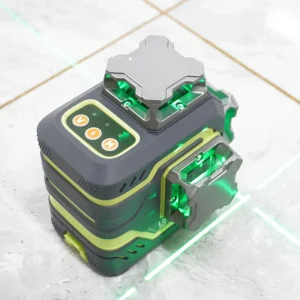Self Leveling 360 Degree 12 Cross Lines Green Beam IP65 Rated 1mm Precision 8H Battery Life Laser Level 3D